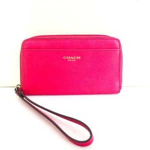 Coach Hot Pink Mini Wristlet
